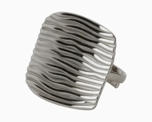 Anillo De Acero Diseno Moderno Ajustable