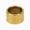 Anillo De Acero Diseño Unico Dorado