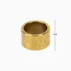 Anillo De Acero Diseño Unico Dorado