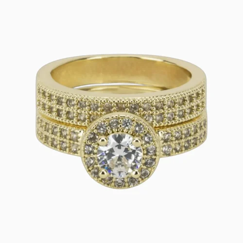 Anillo De Oro Alianza Redonda
