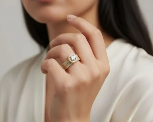 Anillo De Oro Alianza Doble