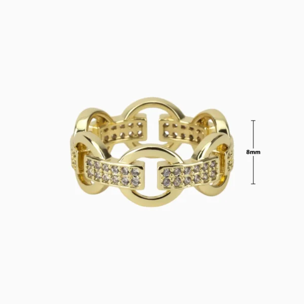 Anillo De Oro Aros Lazados Anillo De Oro Aros Lazados