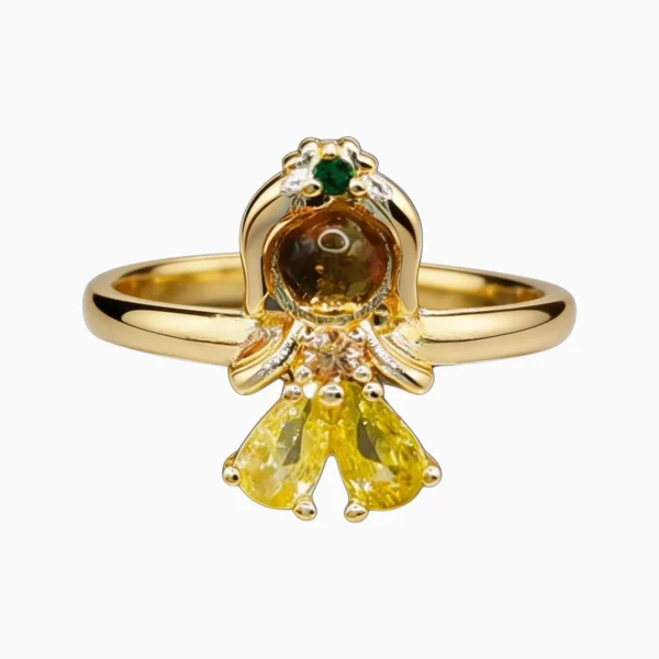 Anillo De Oro Princesa Ajustable