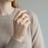 Anillo De Oro Princesa Ajustable