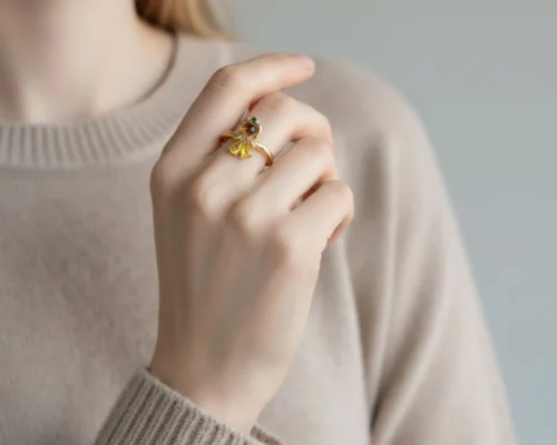Anillo De Oro Princesa Ajustable