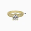 Anillo De Oro Solitario Brillante