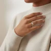 Anillo De Oro Solitario Infinito