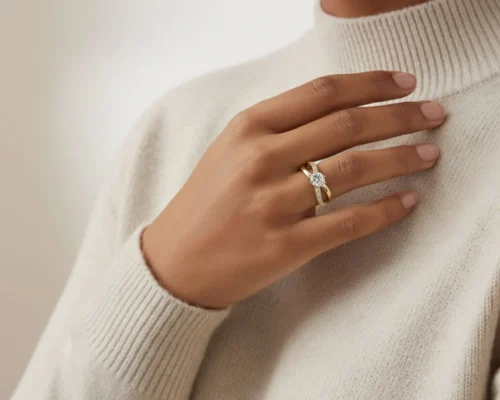 Anillo De Oro Solitario Infinito