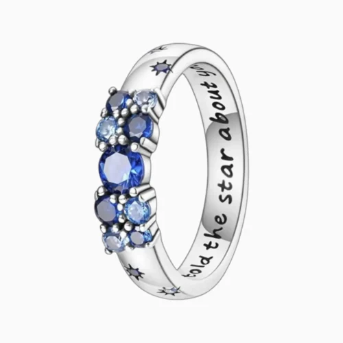 Anillo De Plata Amor De Estrellas