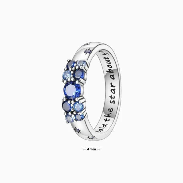 Anillo De Plata Amor De Estrellas