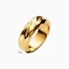 Anillo De Plata Banda Ancha Ondulado