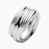 Anillo De Plata Banda Torcida Para Combinar