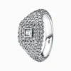 Anillo De Plata Cocktail Cuadro Anillo De Plata Cocktail Cuadro