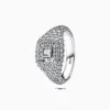Anillo De Plata Cocktail Cuadro Anillo De Plata Cocktail Cuadro