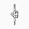 Anillo De Plata Corazón Superior Brillante