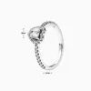 Anillo De Plata Corazón Superior Brillante