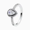 Anillo De Plata Corte Pera Chico Anillo De Plata Corte Pera Chico