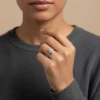 Anillo De Plata Corte Pera Chico Anillo De Plata Corte Pera Chico