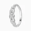 Anillo De Plata Cuerda Brillante