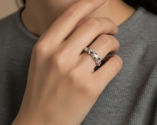 Anillo De Plata Cuerda Brillante