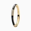 Anillo De Plata Esmalte Negro