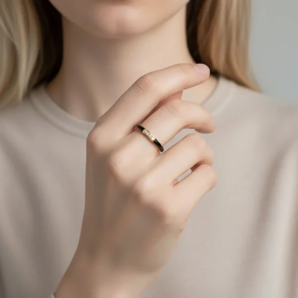 Anillo De Plata Esmalte Negro