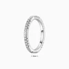 Anillo De Plata Fila Brillante