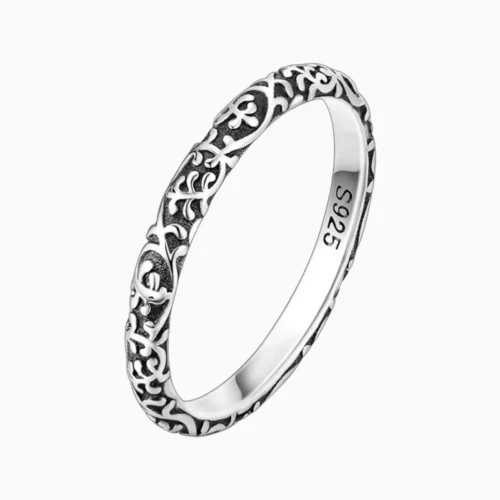 Anillo De Plata Flor De Luna