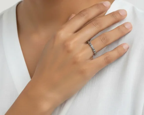 Anillo De Plata Flor De Luna