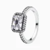 Anillo De Plata Halo Brillante