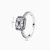 Anillo De Plata Halo Brillante