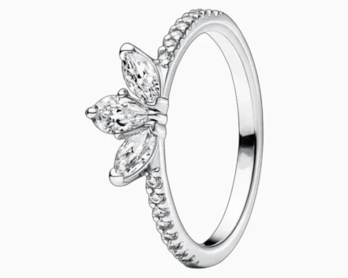 Anillo De Plata Herbal Brillante