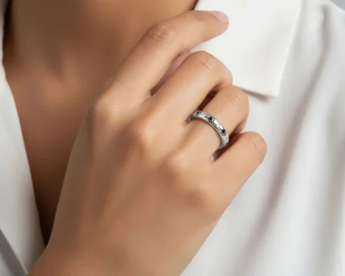 Anillo De Plata Huellas De Mascota
