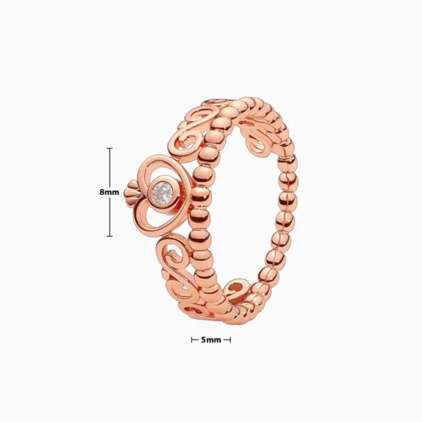 Anillo De Plata Mi Princesa Rosa