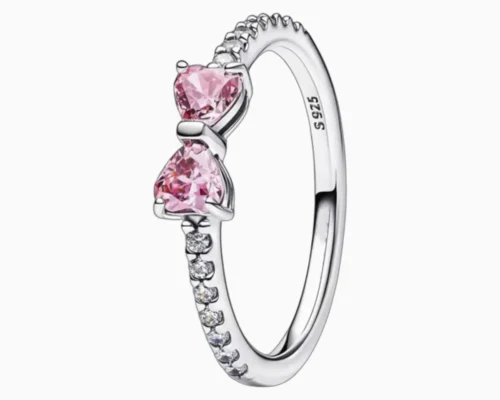 Anillo De Plata Moño Rosa Anillo De Plata Moño Rosa