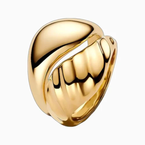 Anillo De Plata Ondas Para Combinar