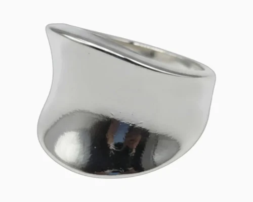 Anillo De Plata Organico Grande