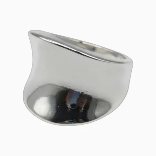 Anillo De Plata Organico Grande