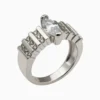 Anillo De Plata Piedra Brillante