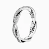 Anillo De Plata Trenzado Brillante