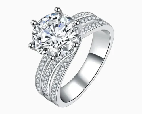 Anillo De Plata Triple Banda Brillante
