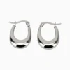 Aretes Arracadas De Acero Diseño Contemporaneo
