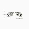 Aretes Broquel De Acero Doble Gota