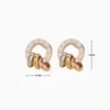 Aretes Broquel De Acero Numeros Romanos