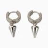 Aretes Huggies De Acero Con Picos Aretes Huggies De Acero Con Picos