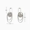 Aretes Largos De Acero Carita Feliz