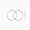 Aretes Arracadas De Oro 60mm