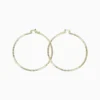 Aretes Arracadas De Oro Contemporaneas 40mm