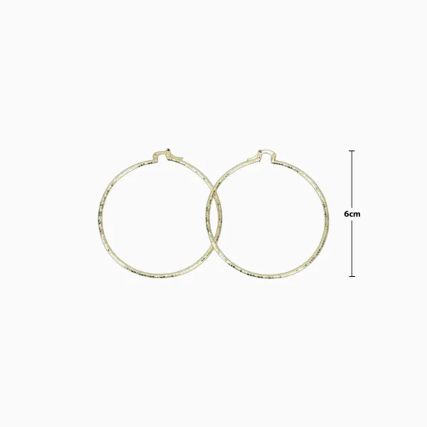 Aretes Arracadas De Oro Contemporaneas 60mm