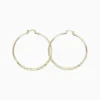 Aretes Arracadas De Oro Diseño De Moda 60mm Aretes Arracadas De Oro Diseño De Moda 60mm